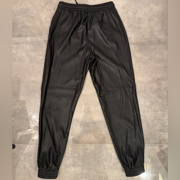 Zara Faux Leather Joggers | XS - Picture 5 of 6
